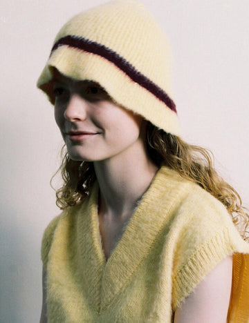 Ladies Dome Stripe Hat YH011