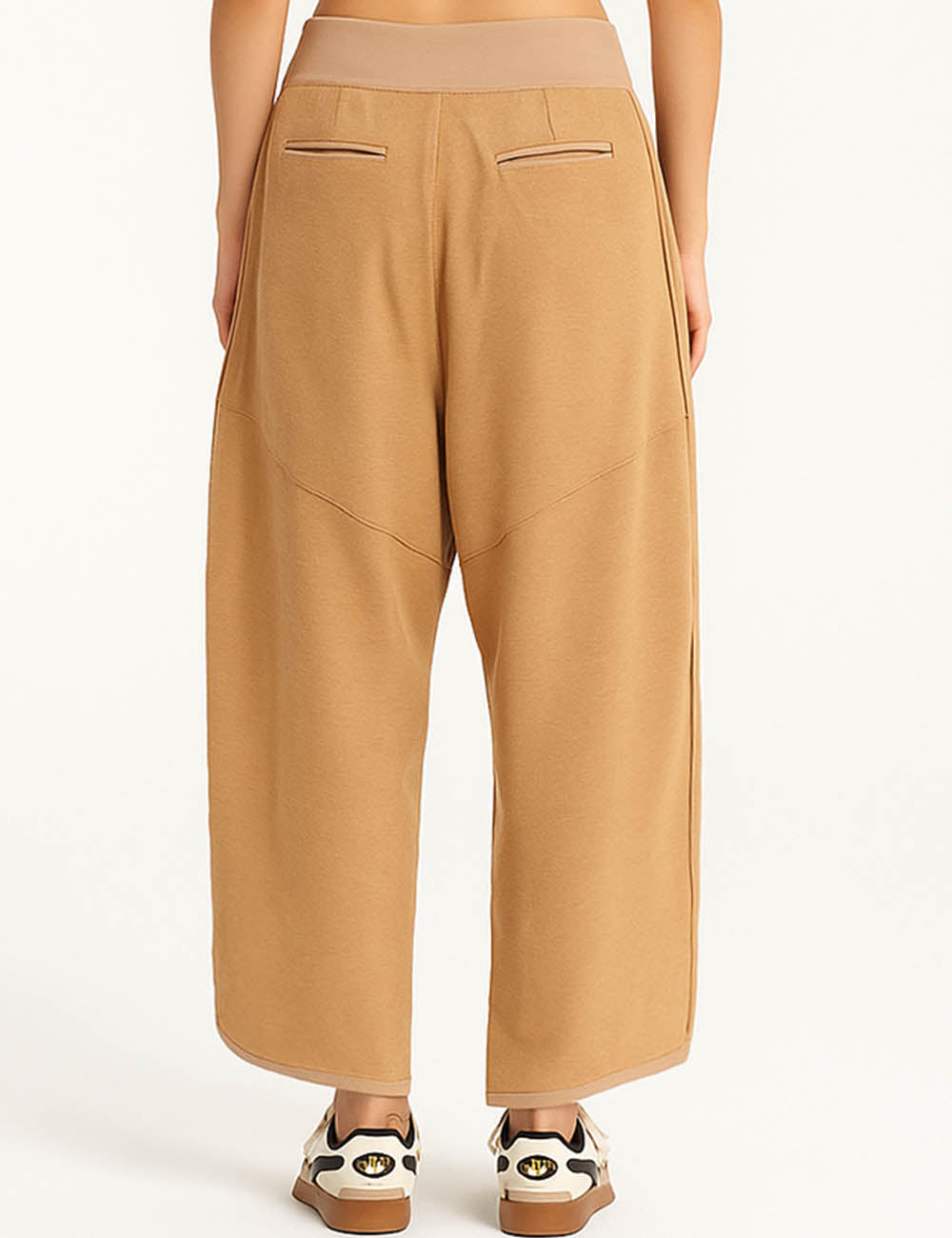 SWEETKAMA Ladies Solid Color Casual Pockets Pants