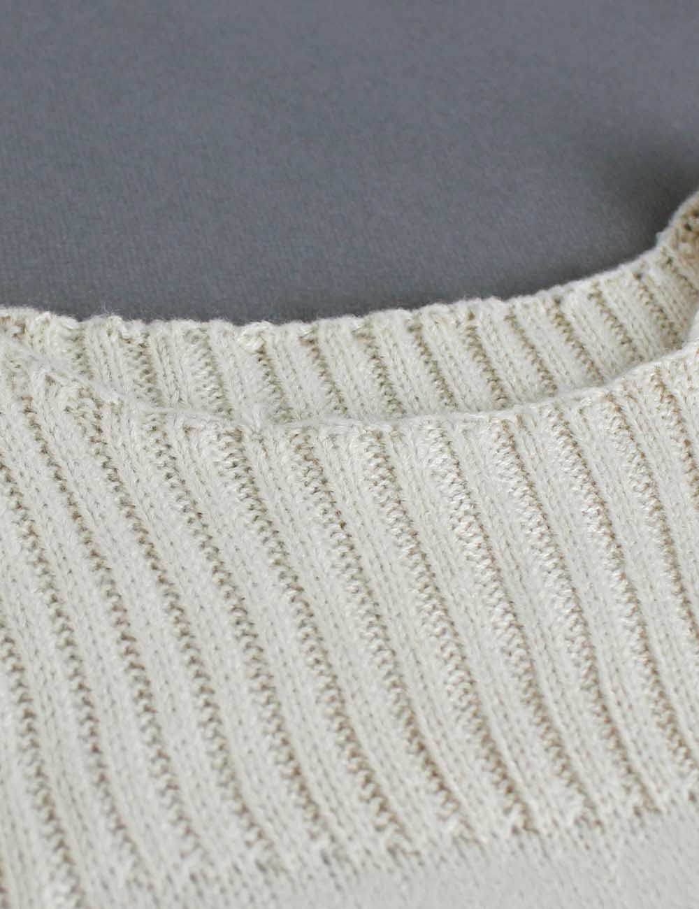 Ladies Flag Sleeves Ribbed Knit Tank Top