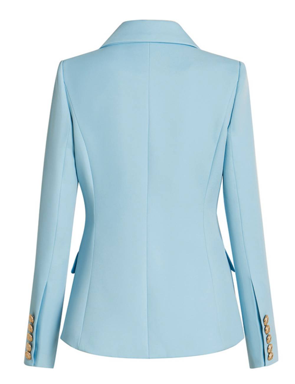 Ladies V-Neck Button Closure Turndown Neck Blazer SKT51099