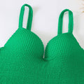 2 PCS Solid Color Piece Swimwear with Cover Up Y128 - SWEETKAMA