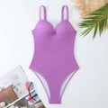 2 PCS Solid Color Piece Swimwear with Cover Up Y128 - SWEETKAMA