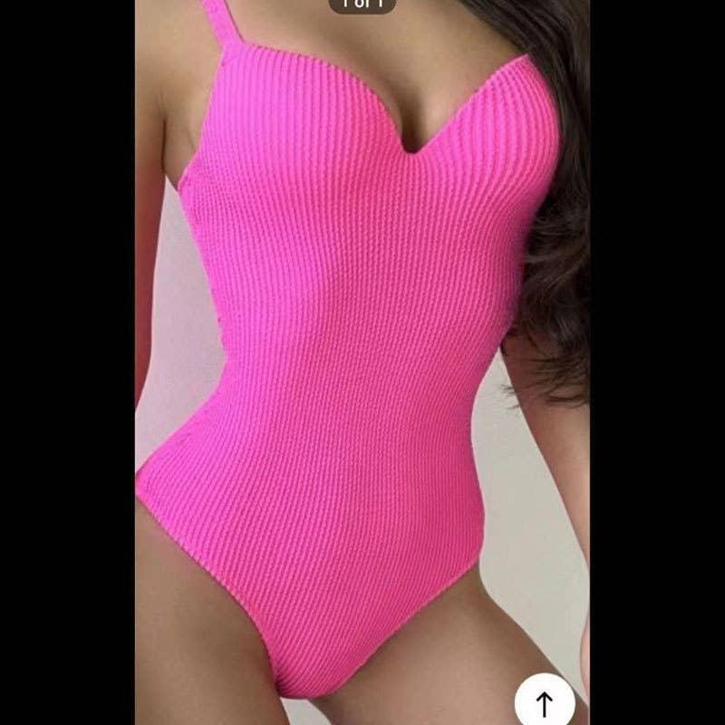 2 PCS Solid Color Piece Swimwear with Cover Up Y128 - SWEETKAMA
