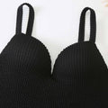 2 PCS Solid Color Piece Swimwear with Cover Up Y128 - SWEETKAMA