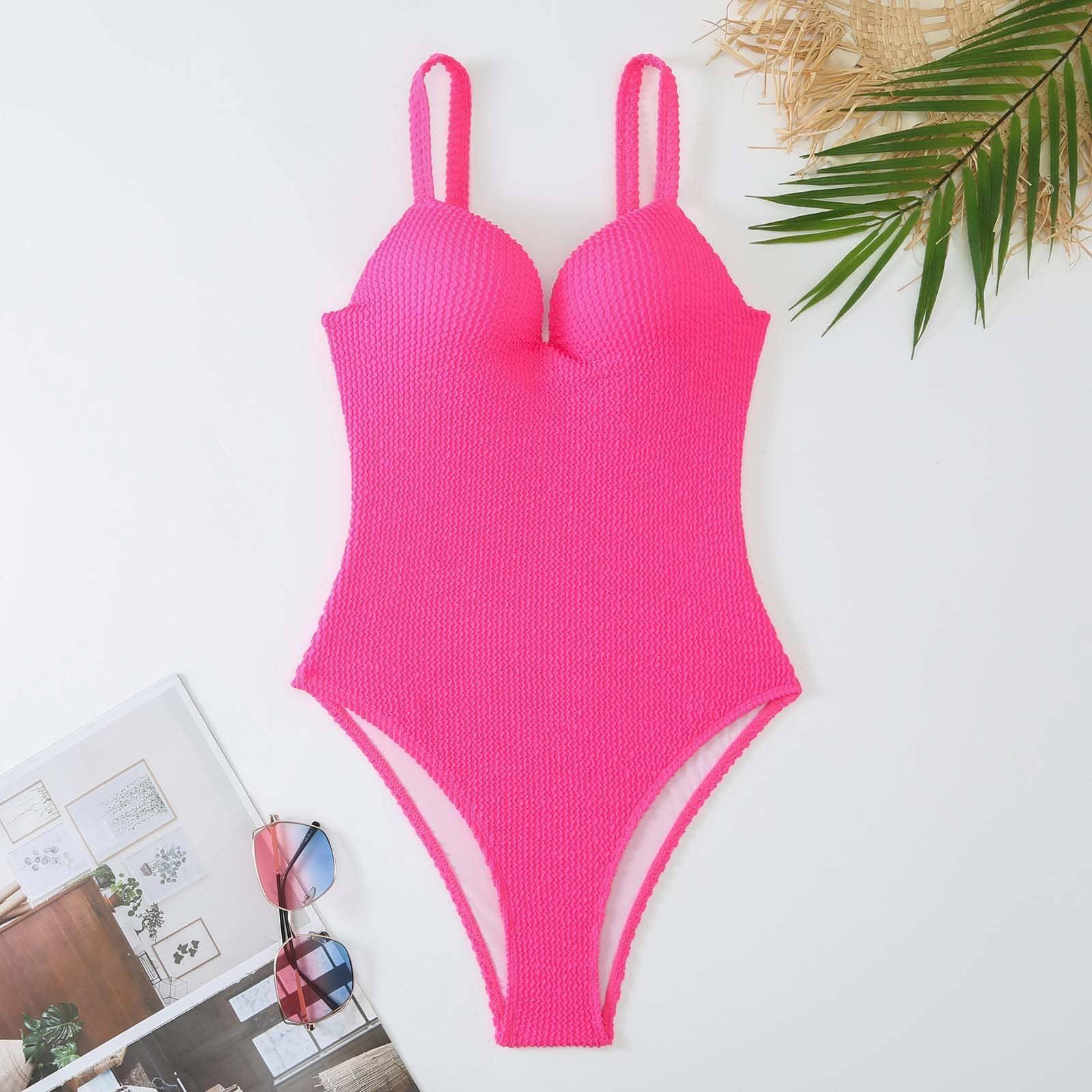 2 PCS Solid Color Piece Swimwear with Cover Up Y128 - SWEETKAMA
