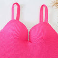 2 PCS Solid Color Piece Swimwear with Cover Up Y128 - SWEETKAMA
