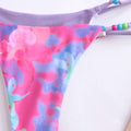2 Piece Beads Decoration Bikini Swimsuit QY-2306 - SWEETKAMA