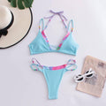 2 Piece Beads Decoration Bikini Swimsuit QY-2306 - SWEETKAMA
