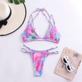 2 Piece Beads Decoration Bikini Swimsuit QY-2306 - SWEETKAMA