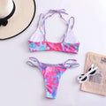 2 Piece Beads Decoration Bikini Swimsuit QY-2306 - SWEETKAMA