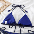 2-Piece Shining Fabric Bikini Swimsuit 1043 - SWEETKAMA