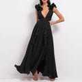 2 Shoulder Solid Color One Piece Swimwear with Cover Up 16008 - SWEETKAMA