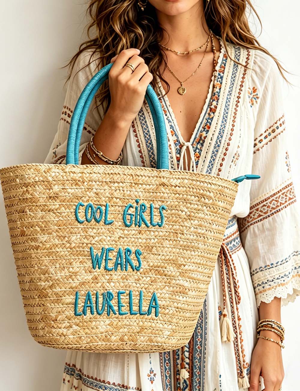Boho Straw Tote Bag - Sweetkama Wholesale - #1591