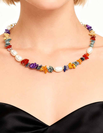 Ladies Boho Sun Shell Seahorse Pendant Rope Chain Necklace