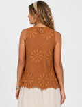 Embroidered Sleeveless Blouse - Elegant out tops - Sweetkama Wholesale - 011