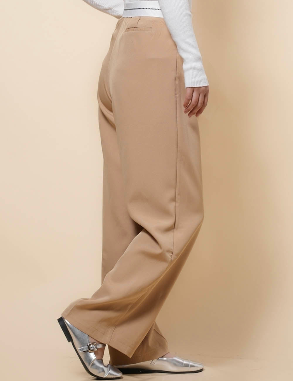Ladies Color Block Wide Leg Everyday Pants SKP41090