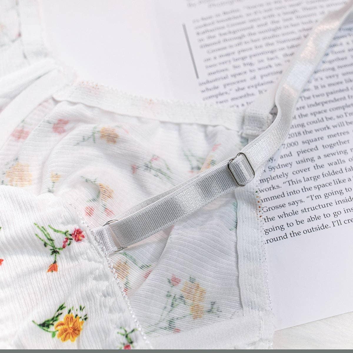 2PCS Floral Print Sexy Lingerie Set 3018 - SWEETKAMA
