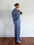2PCS Long Sleeves Shirt and Pants Ladies Daily Set 2TZ2113 - SWEETKAMA