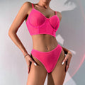 2PCS See Through Sexy Lingerie Set 3021 - SWEETKAMA