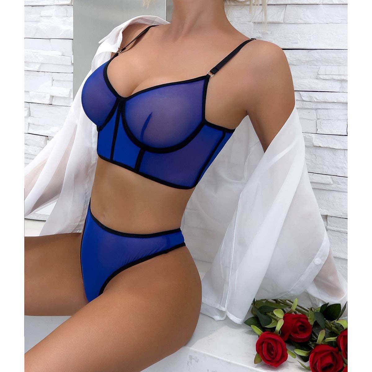 2PCS See Through Sexy Lingerie Set 3021 - SWEETKAMA