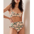 3-Piece Floral Print Bikini Swimsuits with Cover Up QJYY61 - SWEETKAMA
