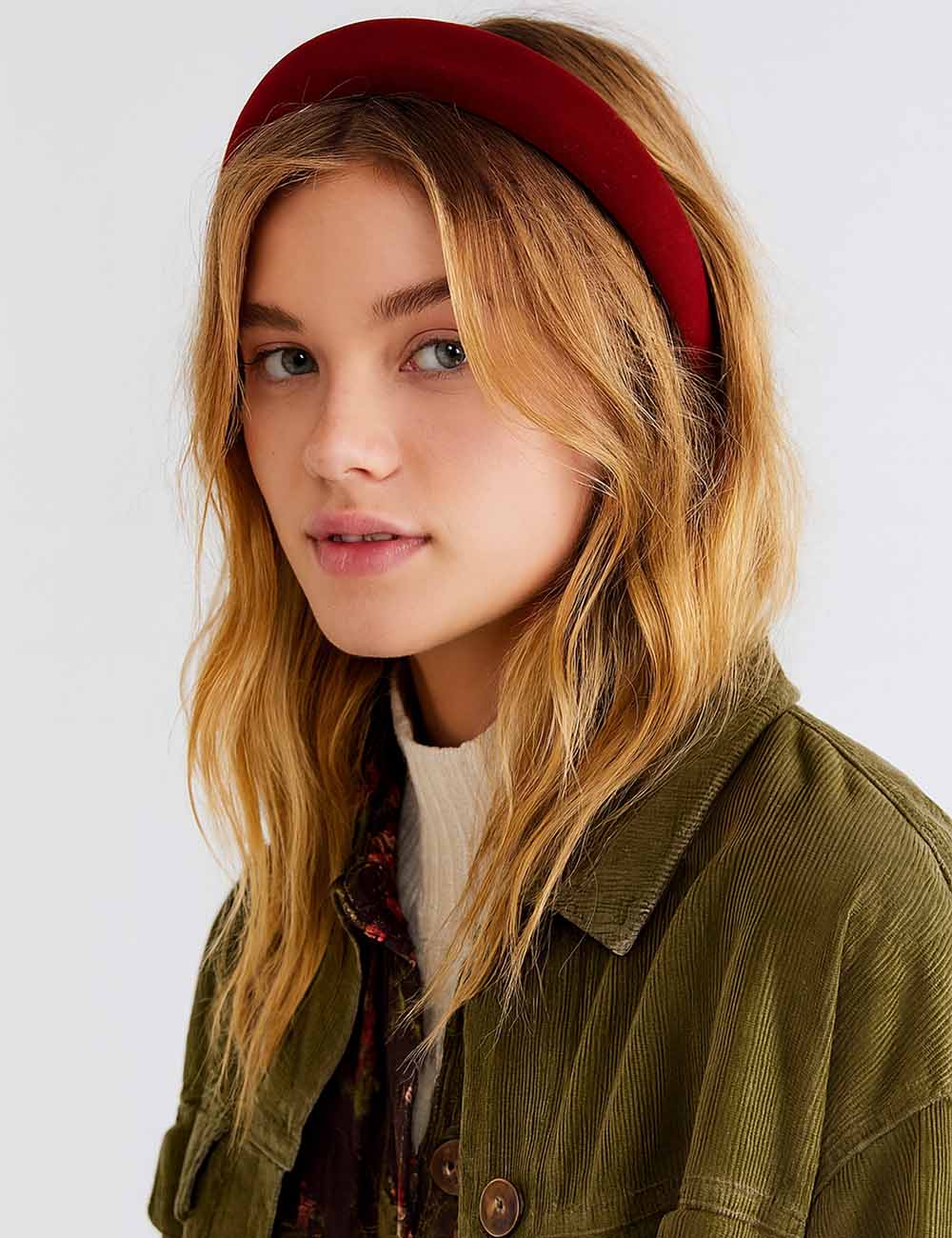 Ladies Christmas 2025 Holiday Solid Color Headband