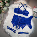 3PCS Bandage Sexy Lingerie Set with Garter Belt F09231# - SWEETKAMA