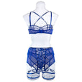 3PCS Bandage Sexy Lingerie Set with Garter Belt F09231# - SWEETKAMA