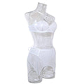 3PCS Bandage Sexy Lingerie Set with Garter Belt F09231# - SWEETKAMA