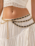 Gold Chain Link Belt - Waist chains - Sweetkama Wholesale - 001