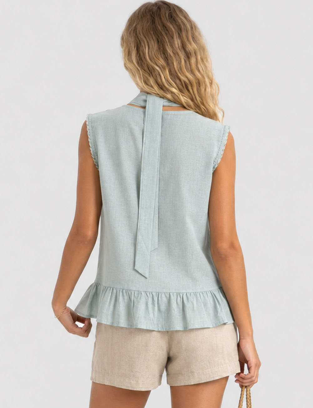 Ladies Scarf Neck Top - Sweetkama Wholesale - #4679