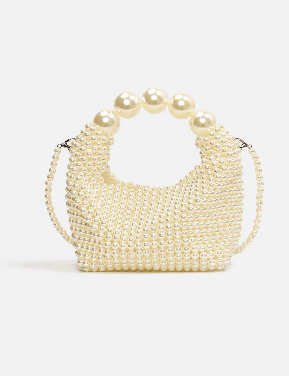 Beaded Pearl Crossbody Handbag - Sweetkama Wholesale - #6935