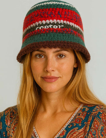 Ladies Colorful Knit Dome Hat