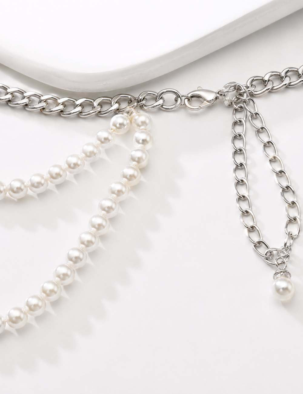 Pearl Chain Waist Belt - Discount Fashion jewelry - Sweetkama Wholesale - 006