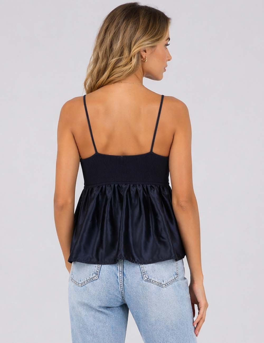 Babydoll Cami Top - Elegant out tops - Sweetkama Wholesale - 001