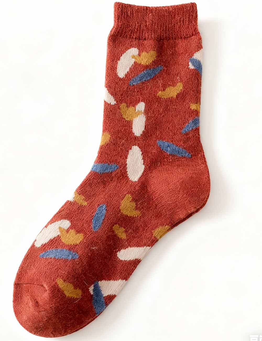 Ladies Cozy Jacquard Pattern Knit Midi Calf Socks