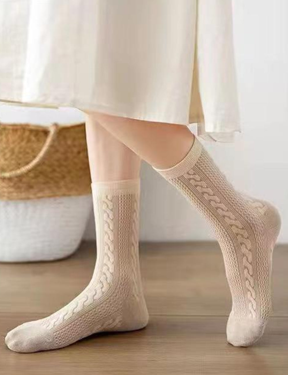 SWEETKAMA Ladies Multi Color Cotton Daily Socks SKASC4160