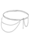 Pearl Chain Waist Belt - Discount Fashion jewelry - Sweetkama Wholesale - 005