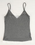 Ladies Lace Trim V-Neck Spaghetti Strap Cami Top