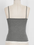 Ladies Lace Trim V-Neck Spaghetti Strap Cami Top