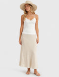 Ladies Lace Trim V-Neck Spaghetti Strap Cami Top