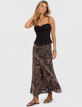 Ladies Embroidery Sleeveless Button Front Peplum Cami Top