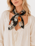 Ladies Casual Wild Daisy Cluster Bandana Scarf