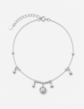 Ladies Silver Bell & Palace Bell Charm Bracelet