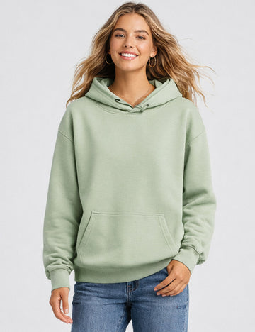 Ladies Everyday Pullover Hoodie Drawstring Long Sleeves Sweatshirt