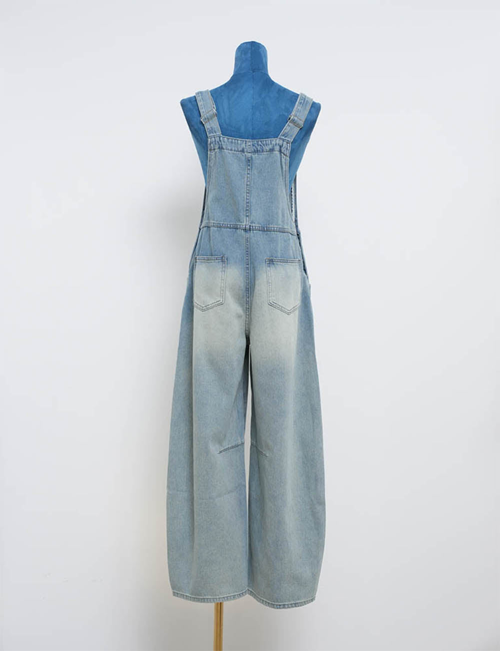 Ladies Barrel Overall Pockets Everyday Jumpsuit