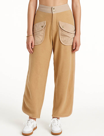 SWEETKAMA Ladies Solid Color Casual Pockets Pants