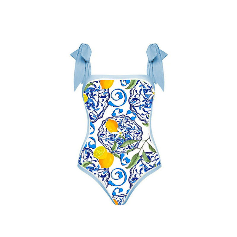 Plus Size Lemon Swimwear with Cover SKSW40147