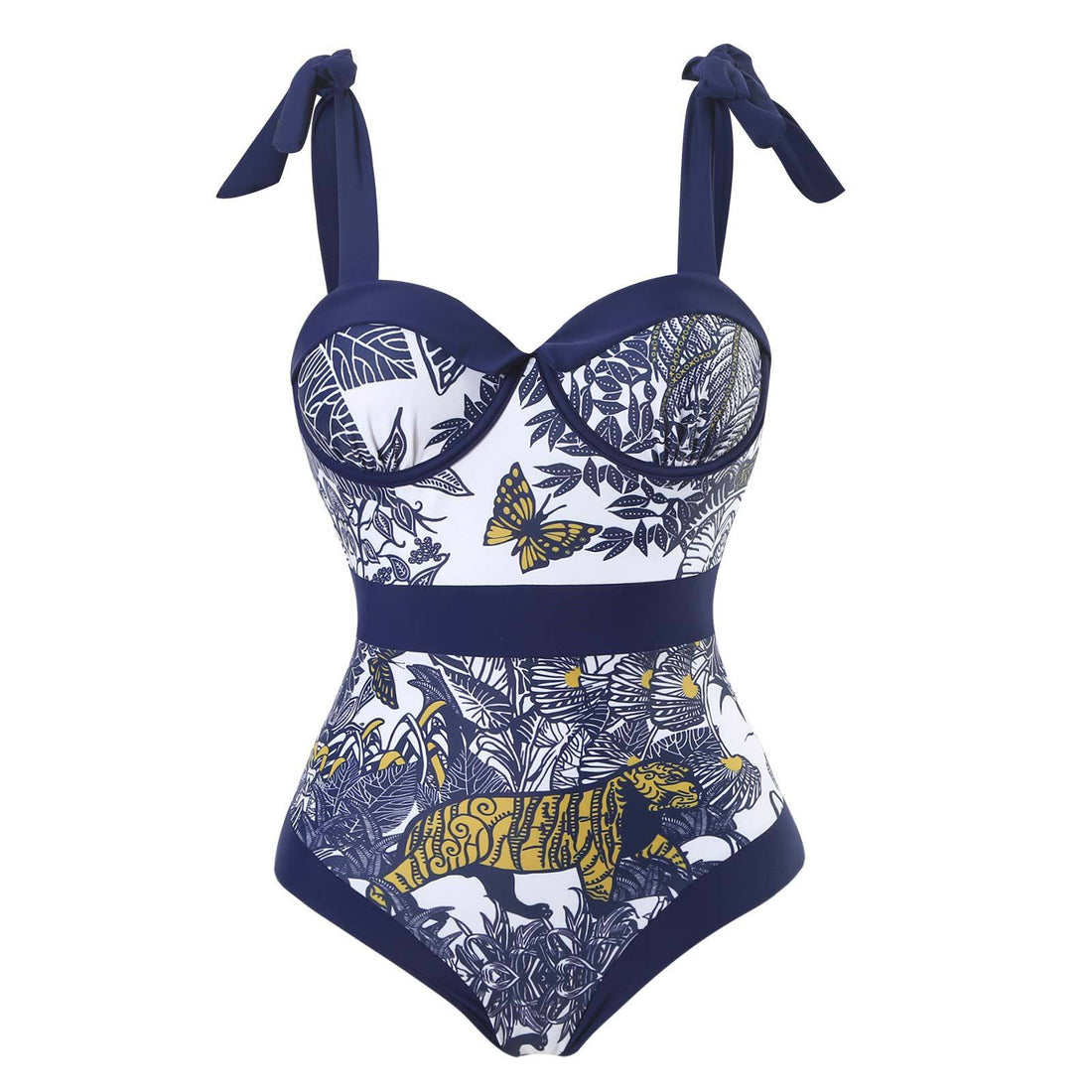Strape Shoulder One Piece Swimwear with Salong SKSW40116