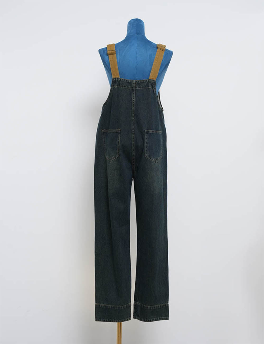 Ladies Denim Overall Color Block Everyday Jumpsuit